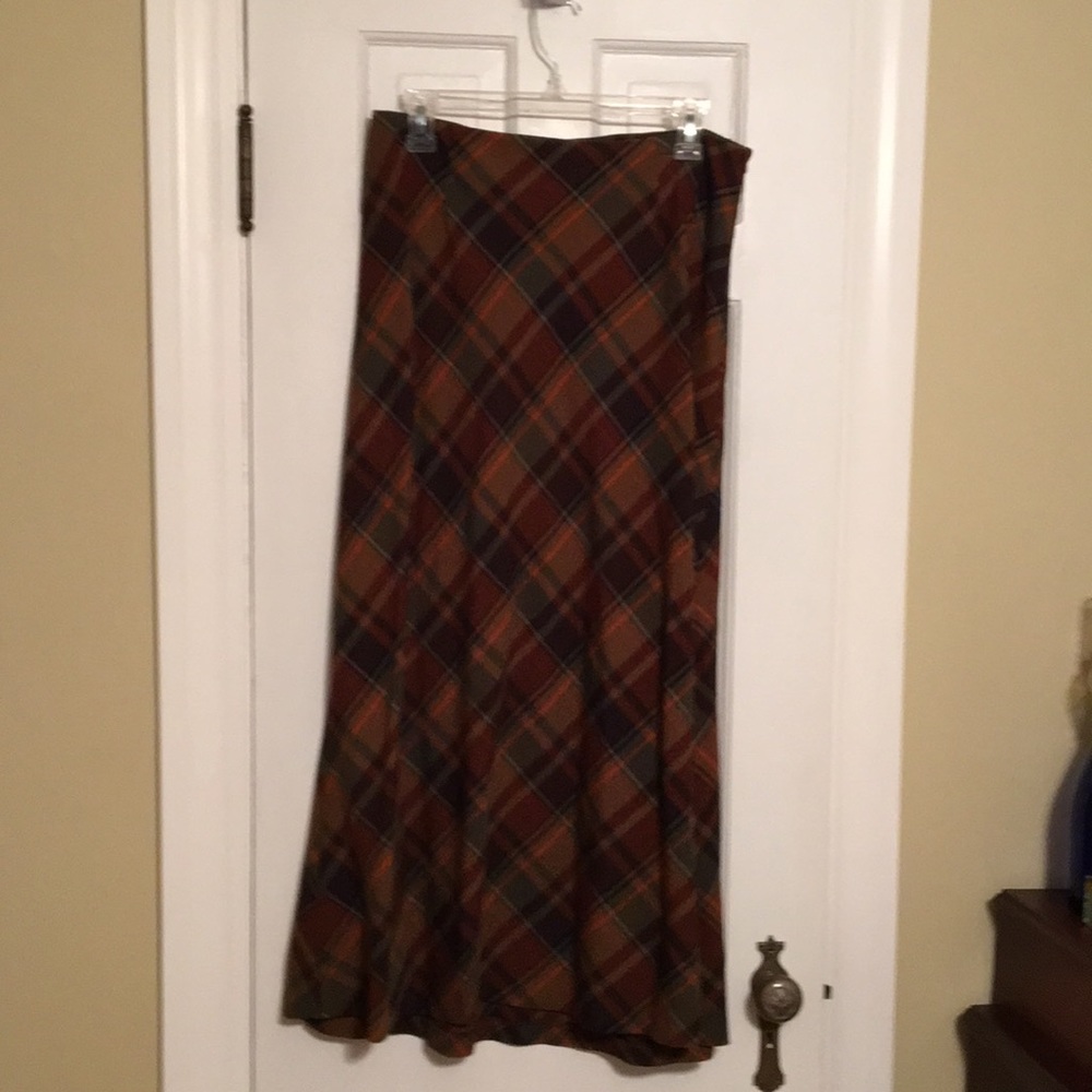 Long plaid skirt